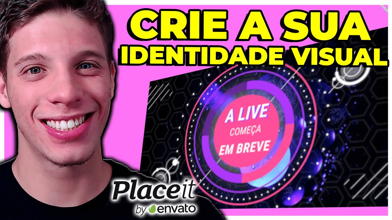 Como CRIAR e CONFIGURAR tela de LIVE COMEÇANDO/TERMINANDO sem PROGRAMAS (Placeit)