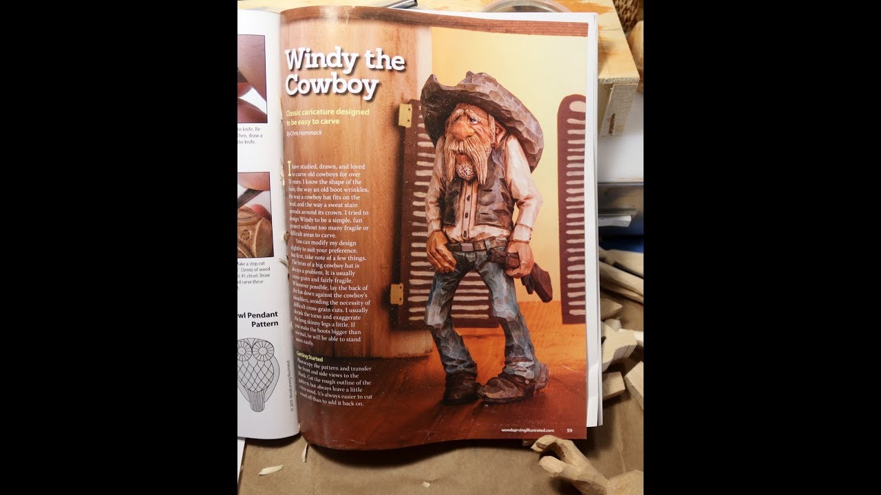 WINDY THE COWBOY~Woodcarving patterns