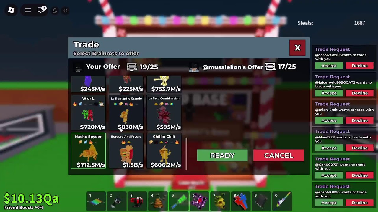 trade sab (trade machine) chill