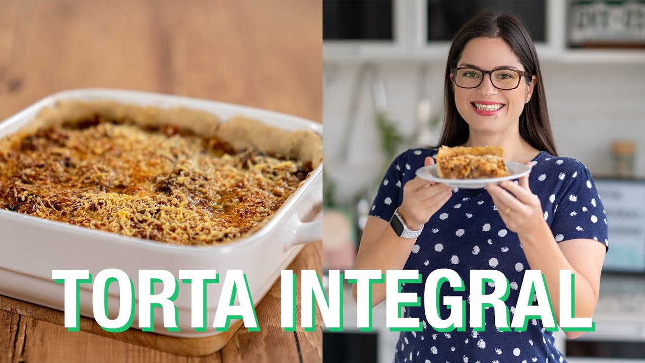TORTA INTEGRAL DE CARNE DESFIADA COM LEGUMES | Substitua seu jantar por esta delícia| Verônica Laino