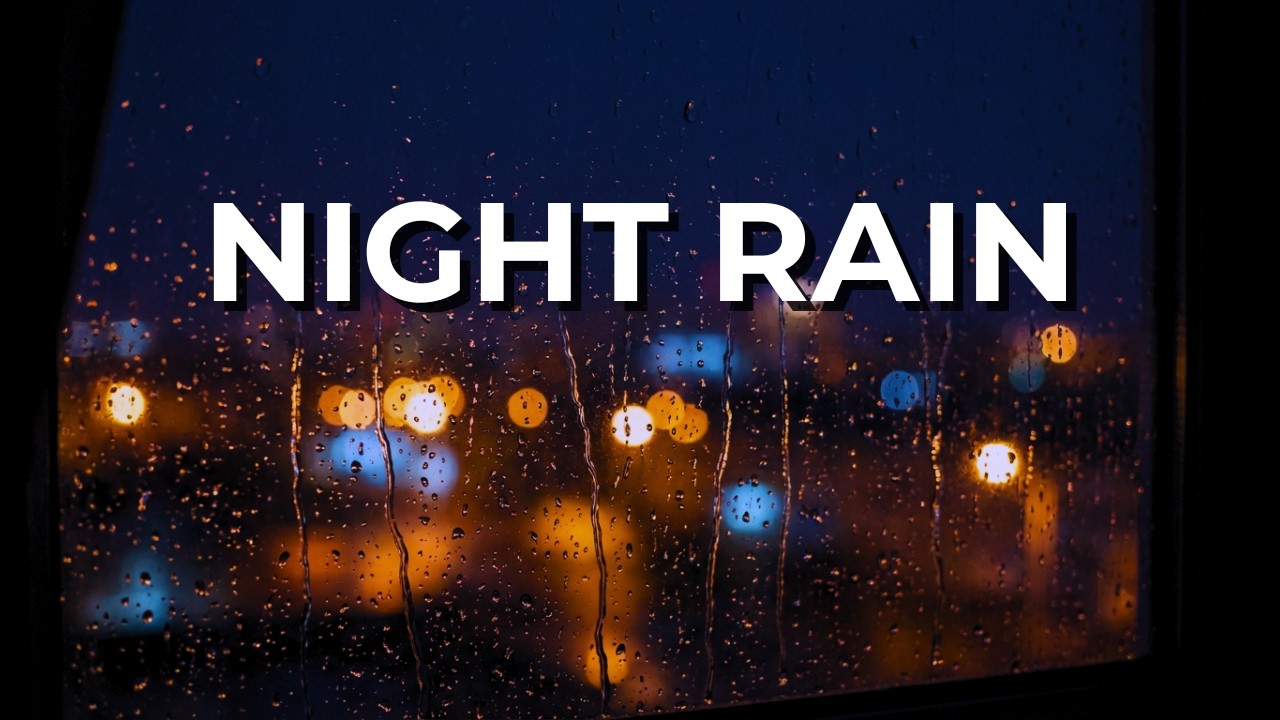 Rain Sounds for Deep Sleep (Black Screen) – 3 Hours of Steady Night Rain