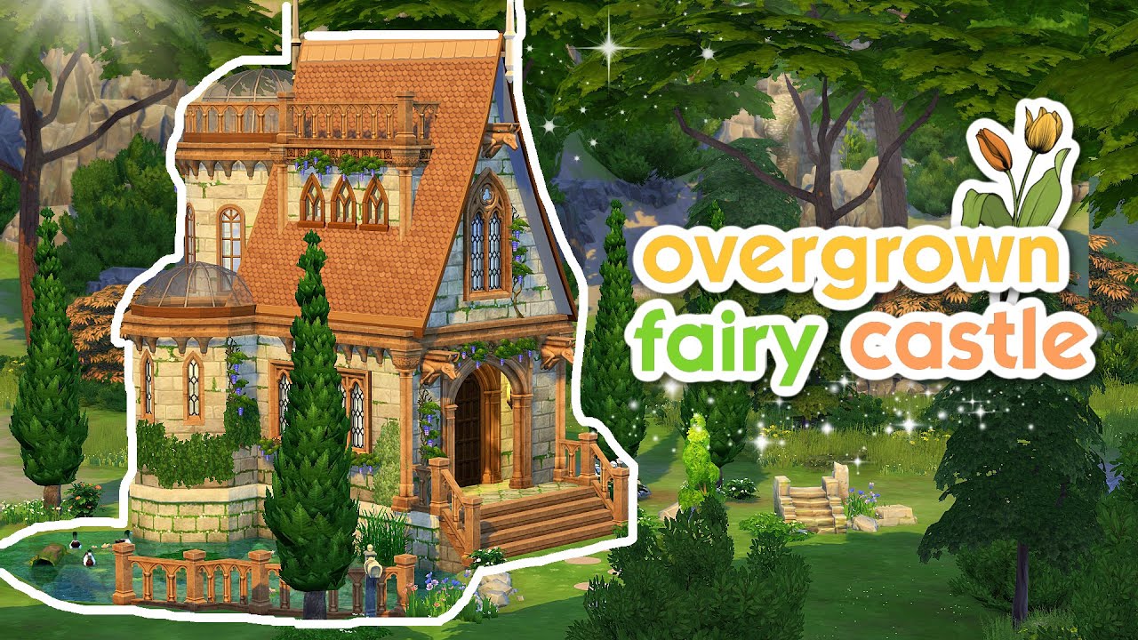 I BUILT A TINY HOME THAT IS ALSO A FAIRY CASTLE 🧚‍♀️ | Sims 4 Castle Estate Kit