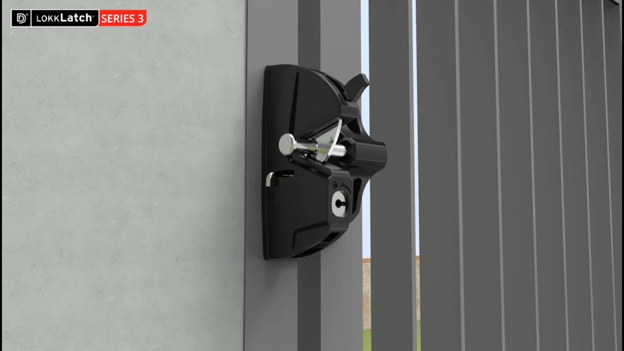 How to install LokkLatch® Series 3 REGULAR General-Purpose Gate Latch