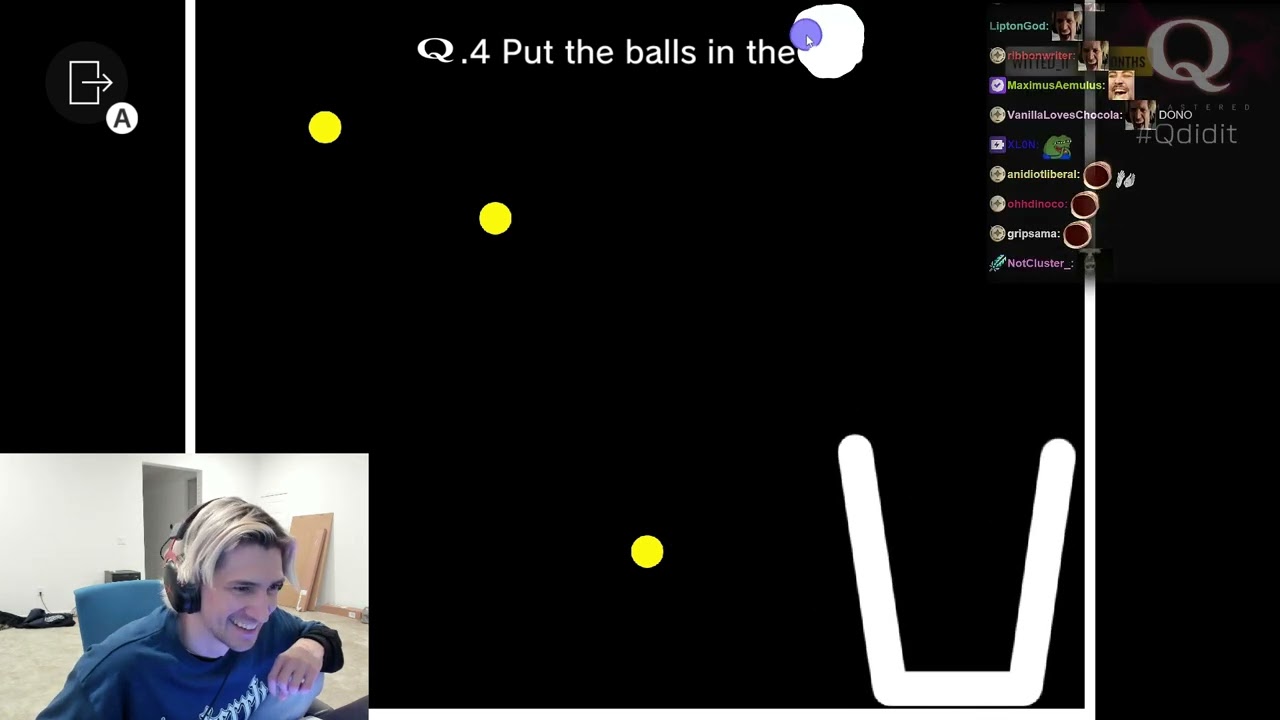 PUT THE BALLS IN THE CUP! xQc Plays Q REMASTERED