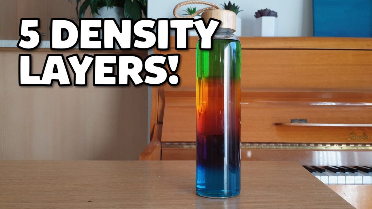 Rainbow Density Column - Using only 3 Ingredients!