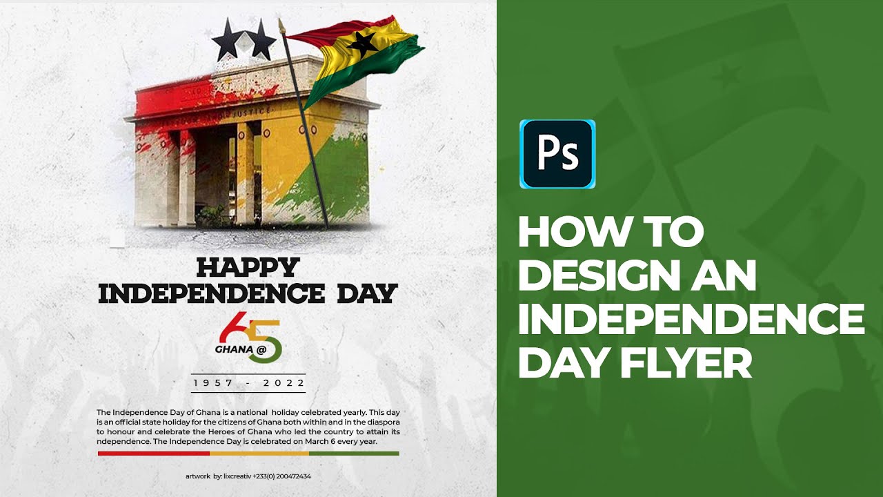 How to Create an INDEPENDENCE DAY Flyer | Photoshop Tutorial
