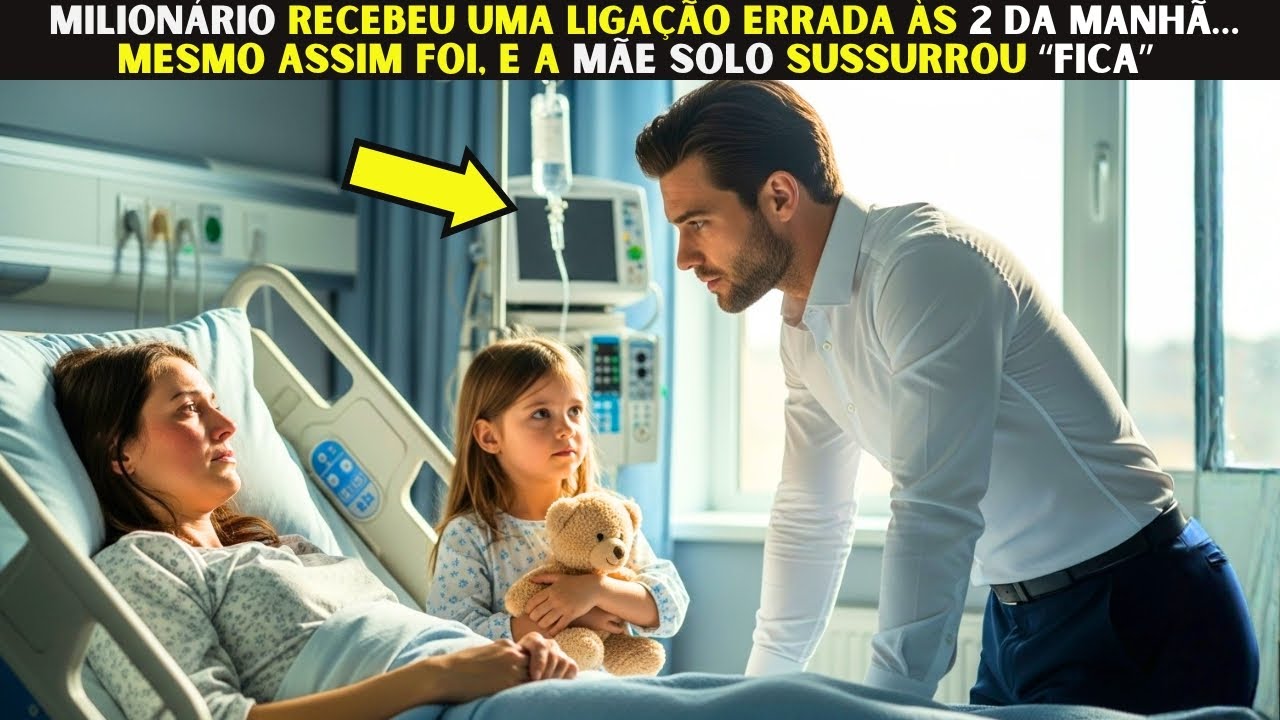 Milionário recebeu uma ligação errada às 2 da manhã… mesmo assim foi, e a mãe solo sussurrou “Fica”