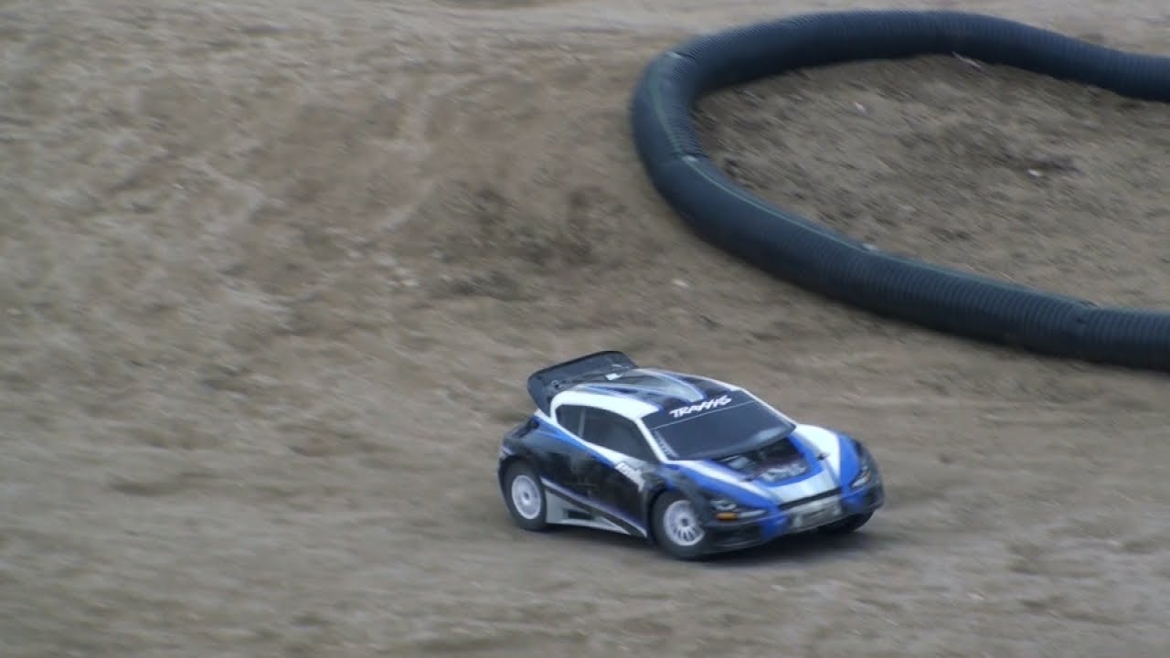 RC RallyCross Race Track Action Video - Traxxas Rally Car