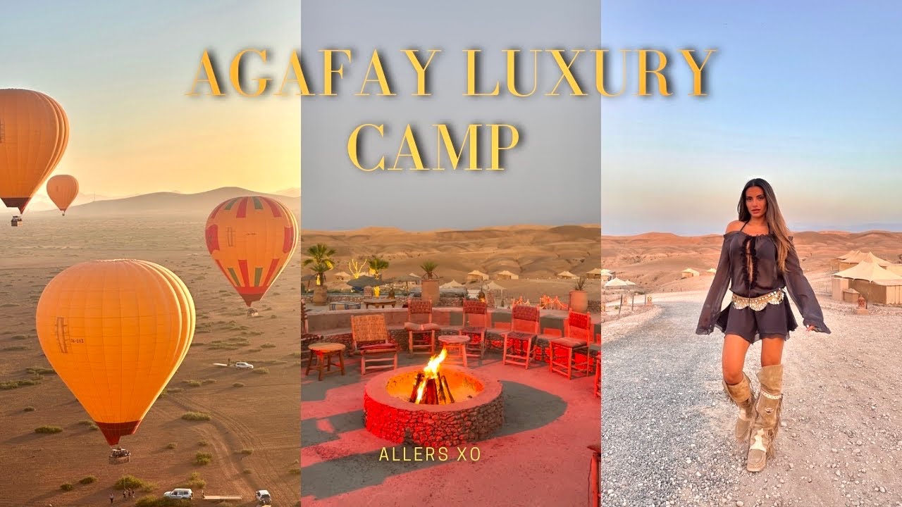 LUXURY CAMPING IN MOROCCO: 24 hours in Agafay Desert (Only 1 hour from Marrakech)  - Travel vlog