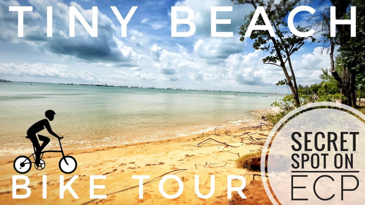 Secret Spot on ECP | Ice Water Refill Spot | Cycling Route Marina Bay to Tiny Beach | Singapore 4K
