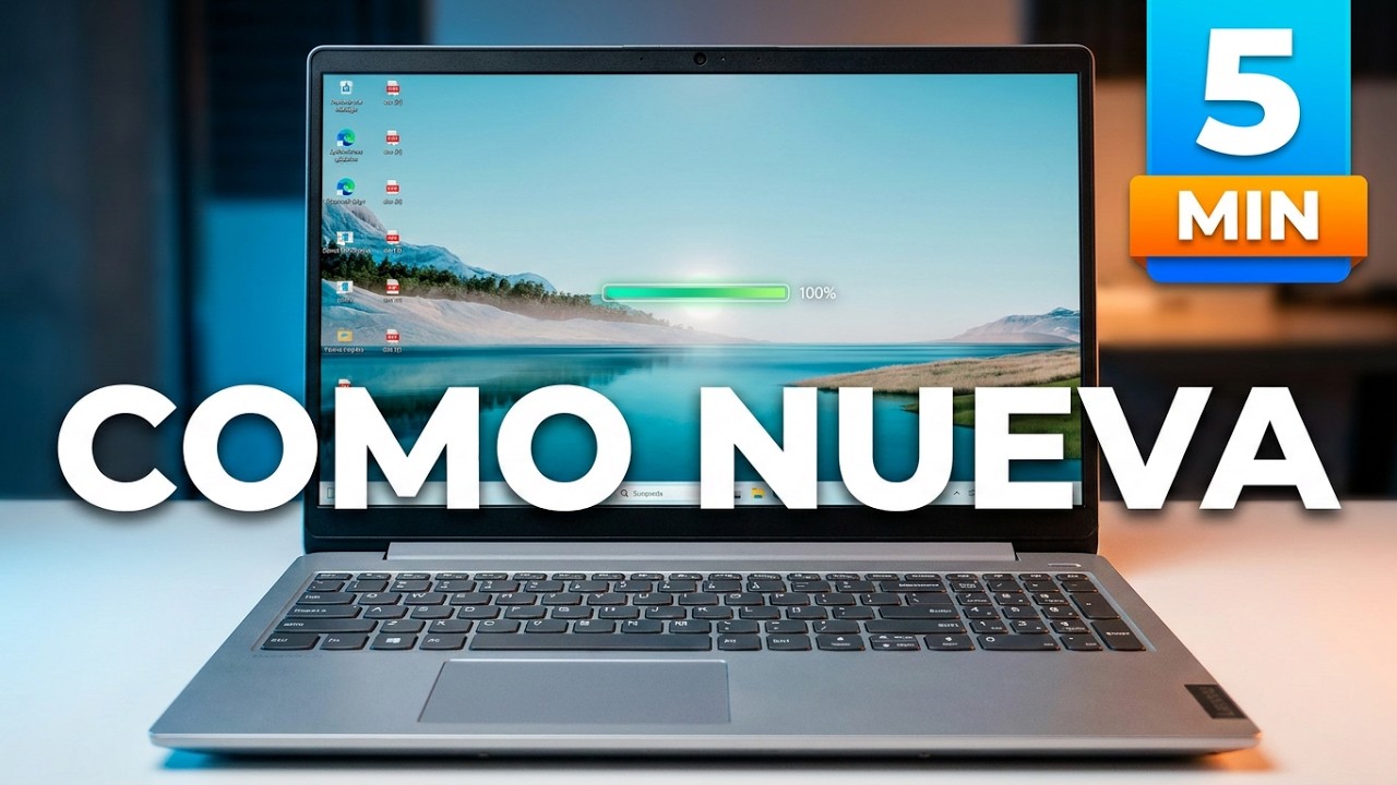 Como formatear una laptop Lenovo | EN 5 MINUTOS.