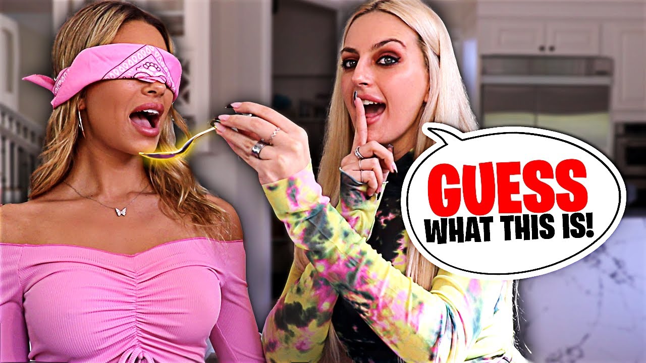 BLIND TASTE TEST CHALLENGE!! *FOODS YOU'LL NEVER EXPECT**