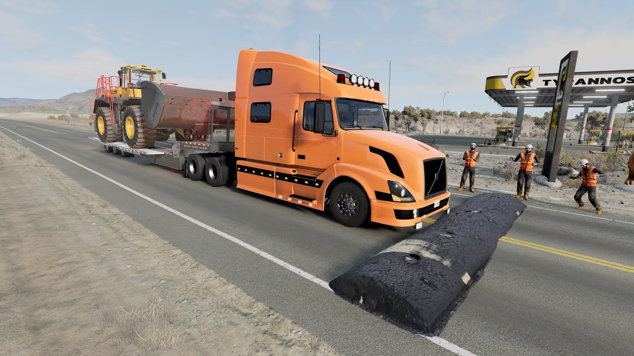 Truck vs Speedbump  -  BeamNG.Drive 🚛🚜🚚
