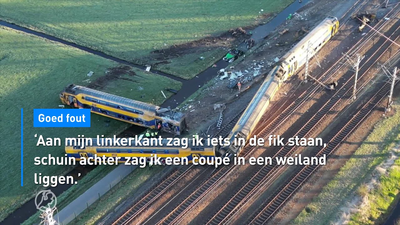 Derk had engeltje op schouder bij treinramp: 'Moest naar veiligheid kruipen' | Hart van Nederland
