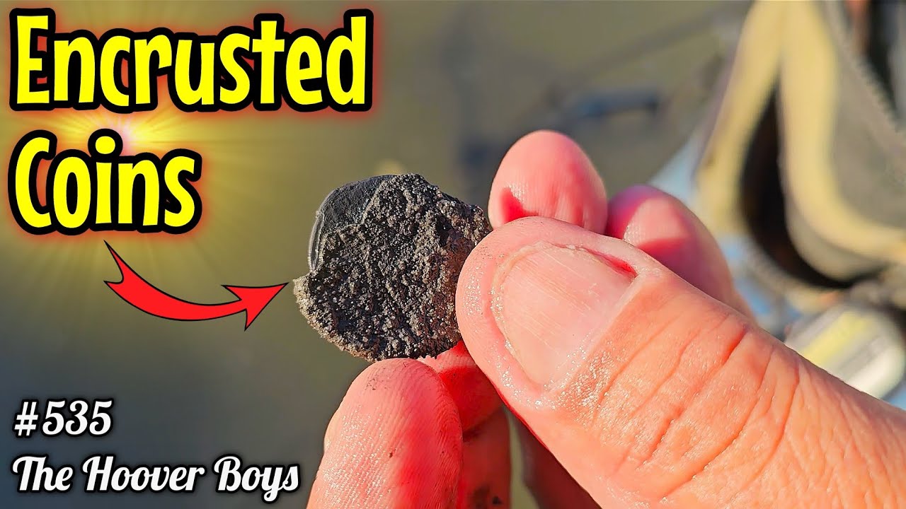 Encrusted Silver Coins FOUND Underwater! What Coin is Hiding inside?