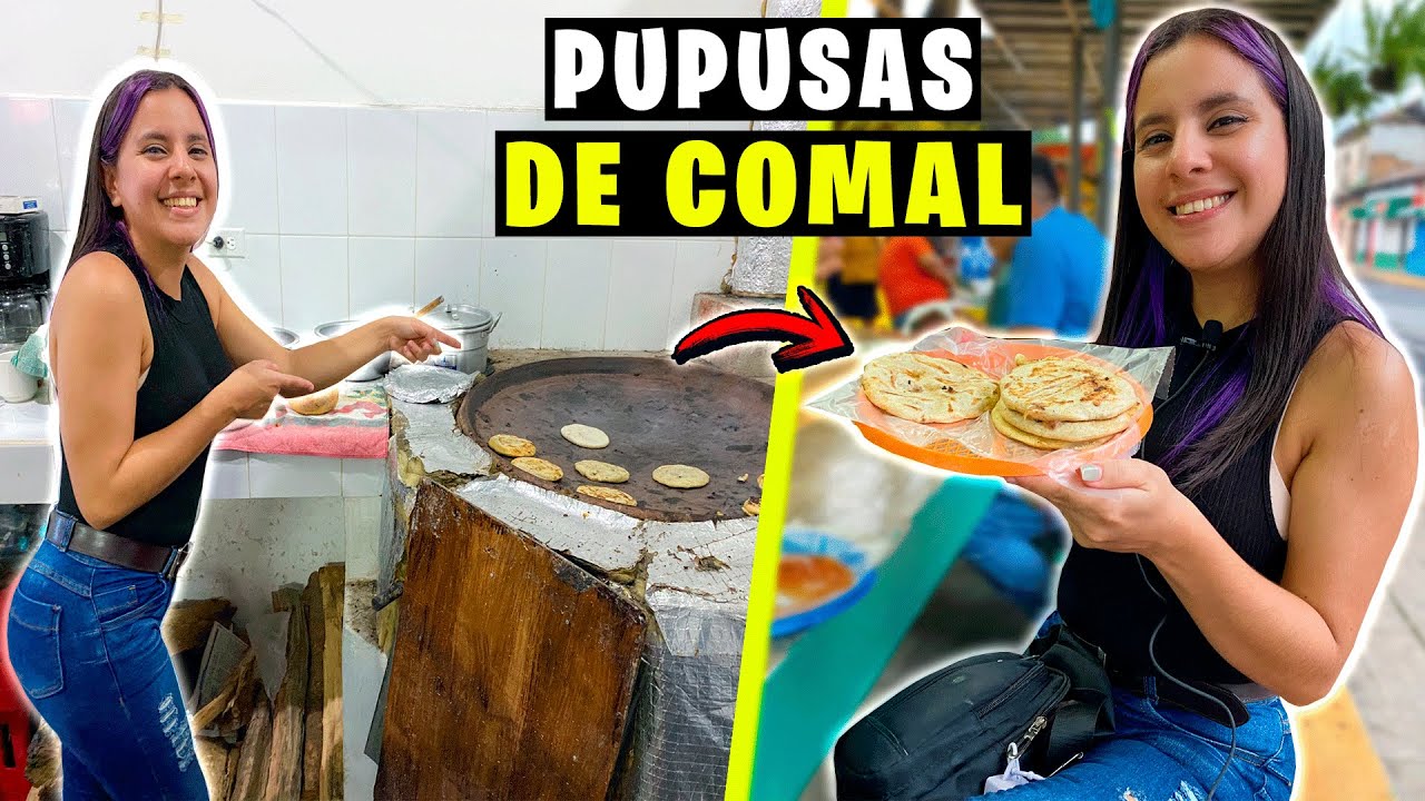 Probando Las MEJORES Pupusas De Comal En Izalco El Pueblo De Los Brujos *MotoVlog*