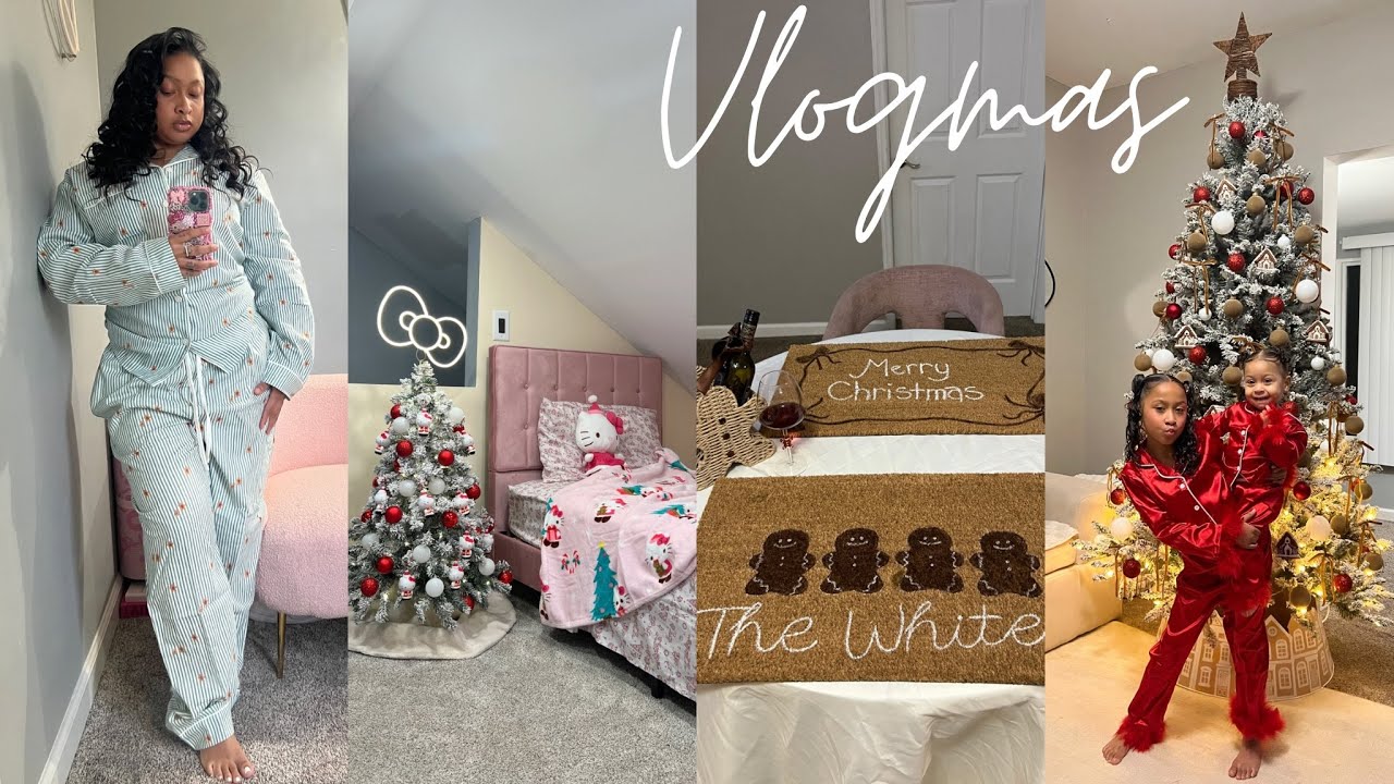VLOGMAS | Hello Kitty Christmas Decor + Grinch Meal + DIY Doormats + Photoshoot + Festival of Lights