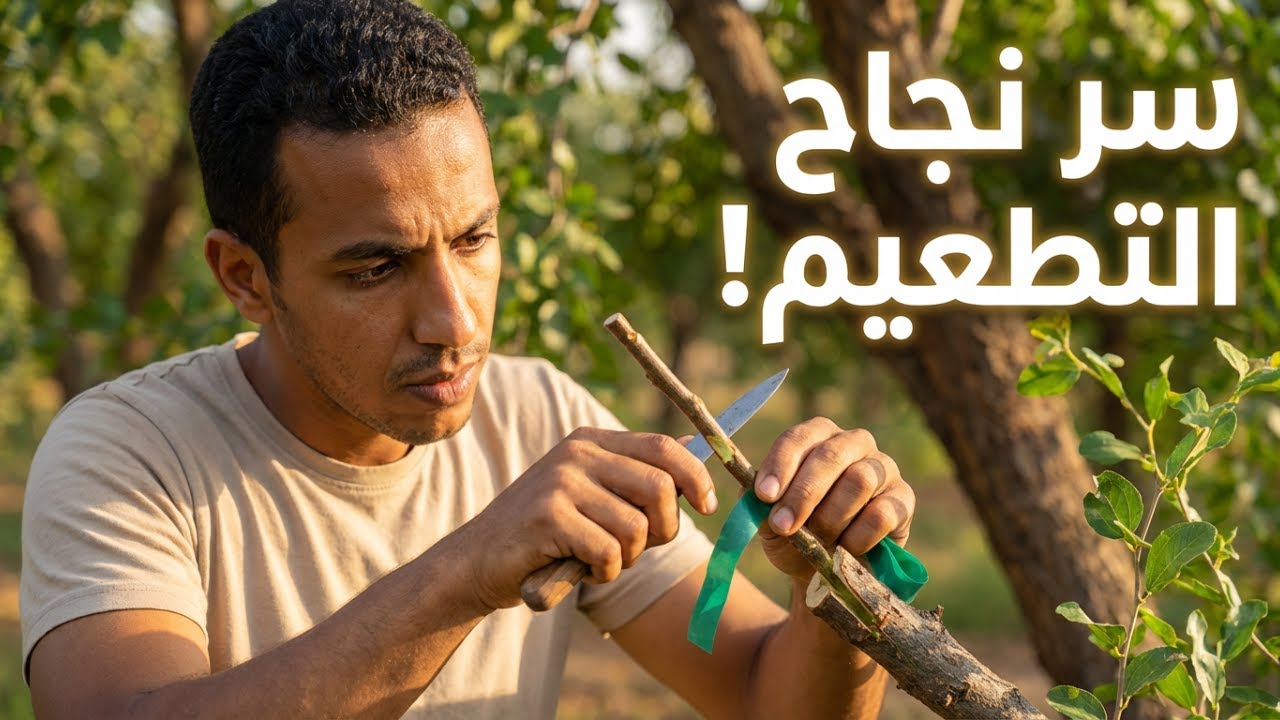 تطعيم أشجار السدر بالقلم