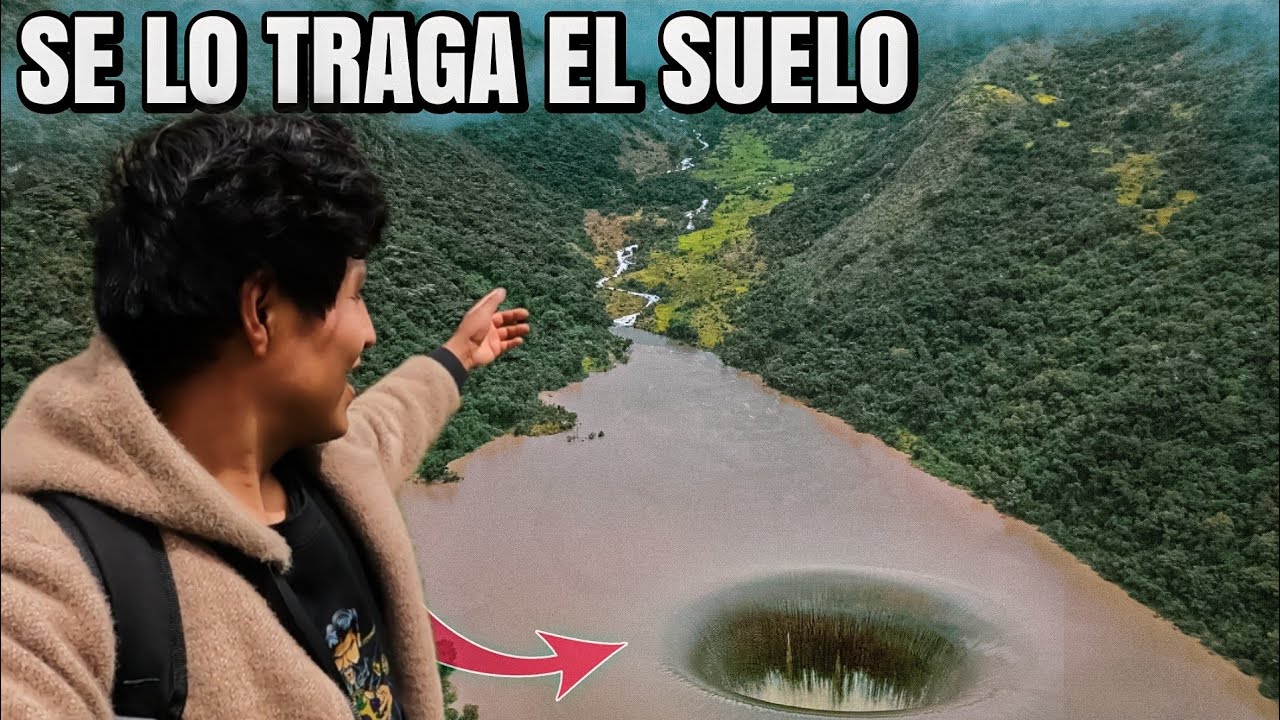 Conocí la EXTRAÑA LAGUNA que esta siendo TRAGADO por el suelo