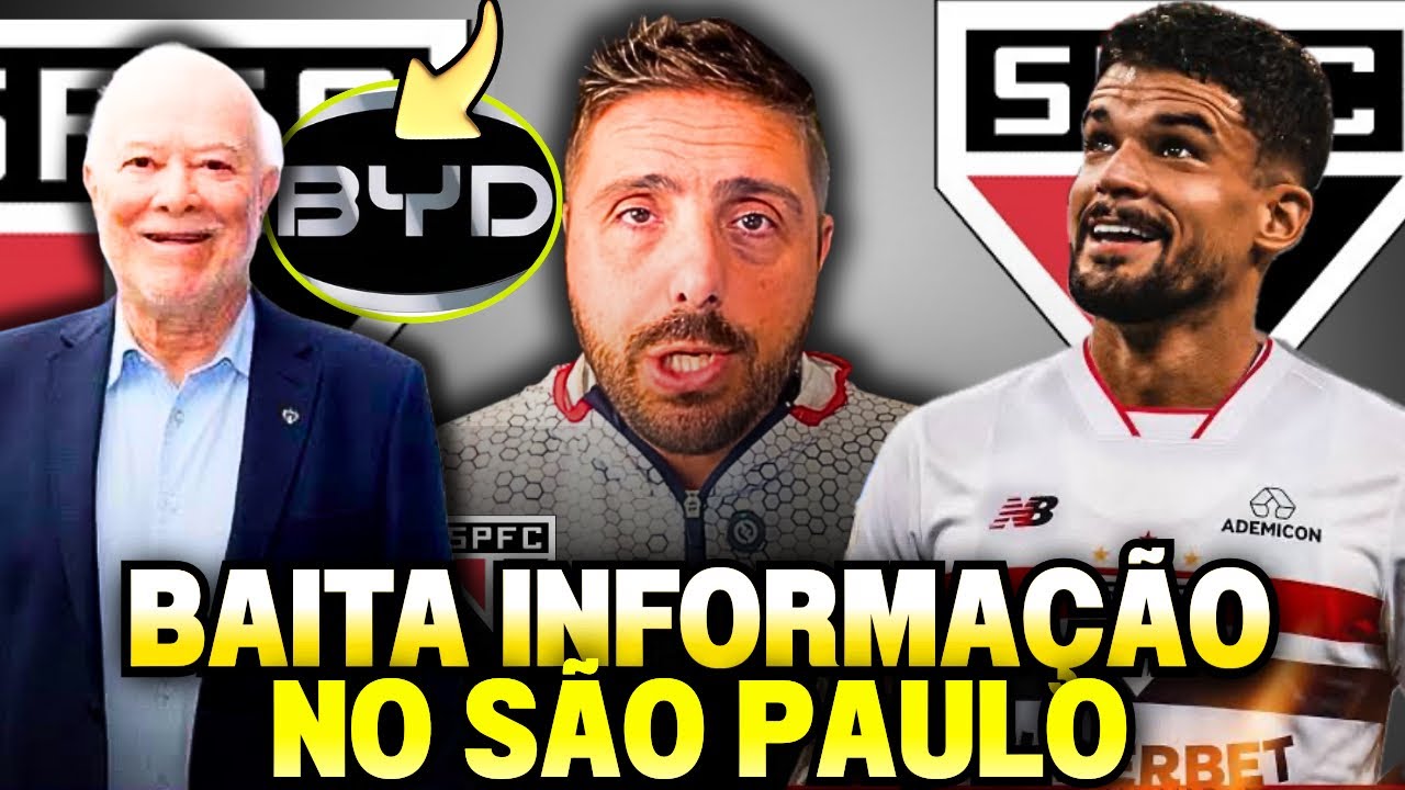 BOMBA🚨BYD NO SP? | NICOLA TRAZ ÓTIMAS NOTÍCIAS DO TRICOLOR NESTE SÁBADO AGITADO NO SÃO PAULO FC
