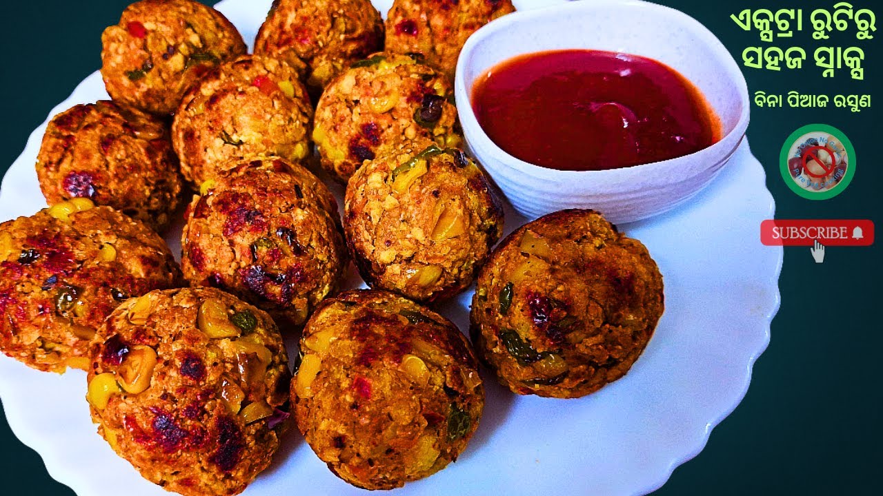 Healthy Snack from Leftover Roti | No Onion No Garlic | Odia Veg Recipe