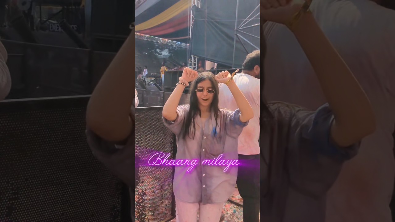 Mumbai ki holi ✨ at Goregaon Nesco🌈 #music #holi #happyholi #rangbarse #djchetas #mumbai #nesco
