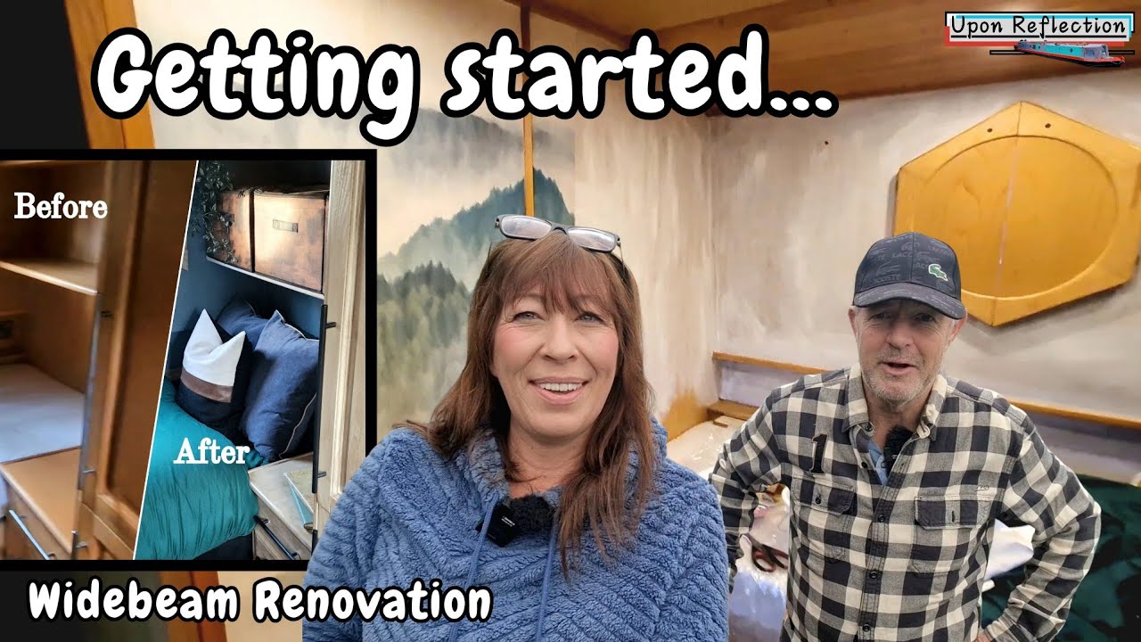 Decorating Begins on Our Widebeam Boat. Ep161