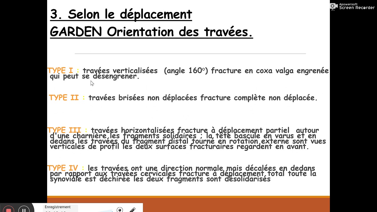 fracture du col femoral