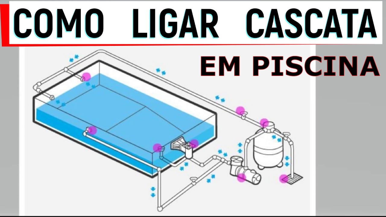 HIDRÁULICA DE PISCINA. COMO LIGAR A CASCATA DE FORMA CORRETA
