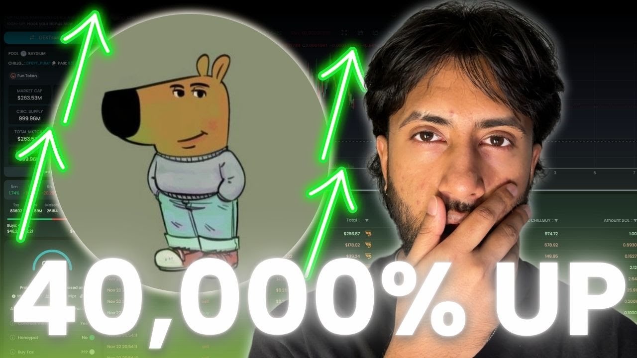 JUST A CHILL GUY MEME COIN PUMPED 40,000% (MUST WATCH)