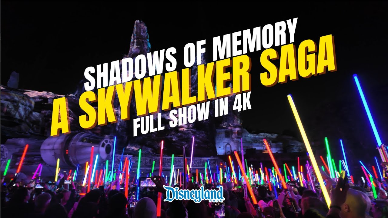 🚨 NEW Star Wars Night Show! Shadows of Memory: A Skywalker Saga at Disneyland — Full Experience! 🌌⚔️