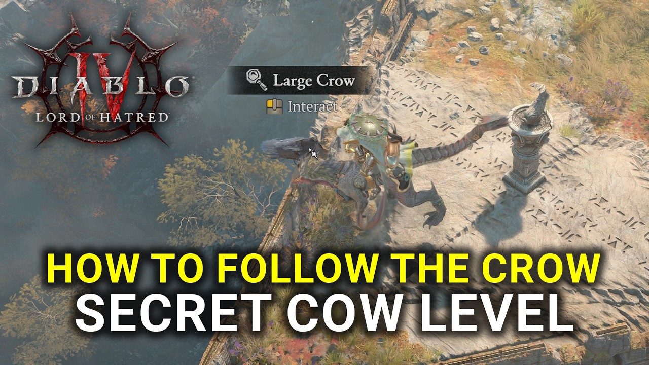 Diablo 4 Lord of Hatred - How to Follow the Crow (Secret Cow Level)
