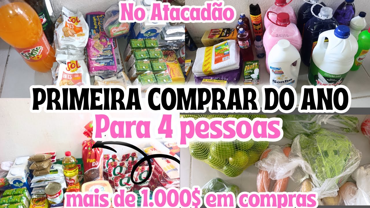 A PRIMEIRA COMPRA DO ANO DE 2026🙏🏽NO ATACADÃO 🛒