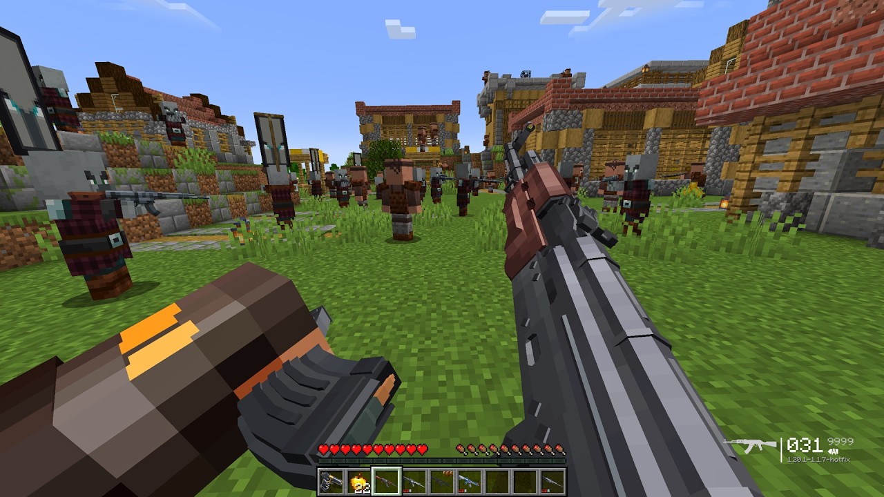 I Joined the Pillager Army… And Attacked a Village With Modern Weapons & Helicopters! 😈🔥