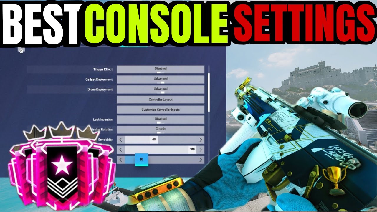 HOW A 1.5 KD CONTROLLER CHAMPION DESTROYED RANKED + NO RECOIL SETTINGS & SENSITIVITY - BEST R6S SENS