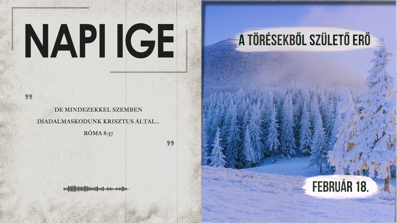Napi IGE | A t&ouml;r&eacute;sekből sz&uuml;lető erő | 2026.02.18