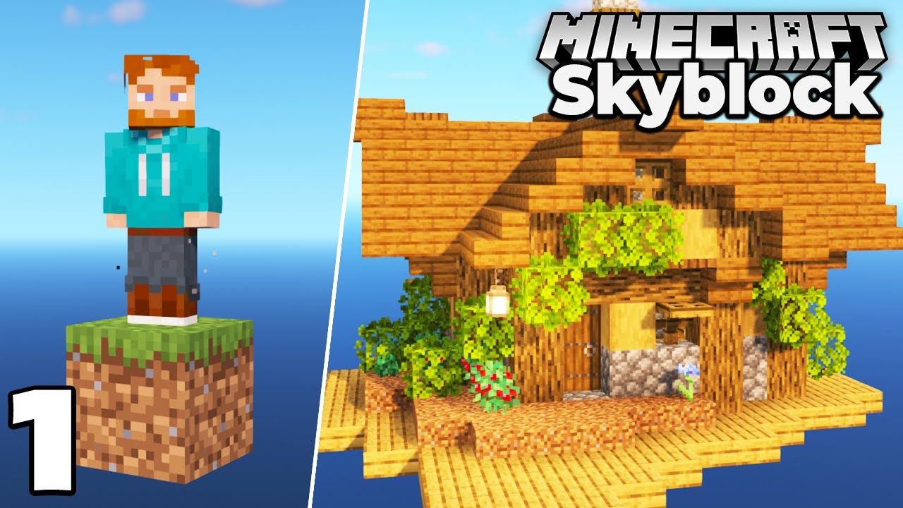 Minecraft Skyblock, но это стартовый дом One Block #1!