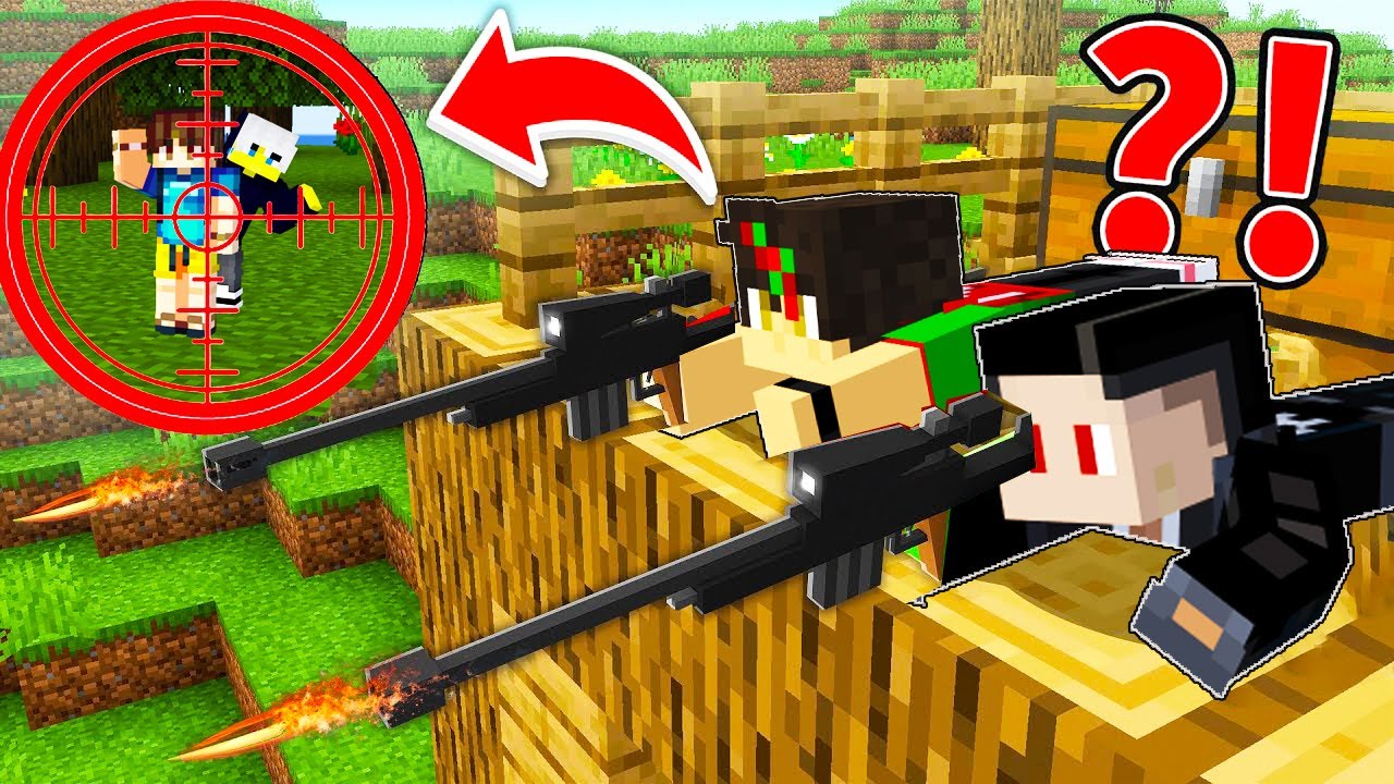 We Became A Sniper To Save Our Friends in Minecraft