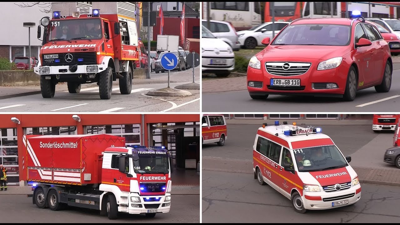 [Alarmdurchsagen, Ankommende FFler] Großeinsatz der Feuerwehr Erbach und Umgebung nach Stromausfall