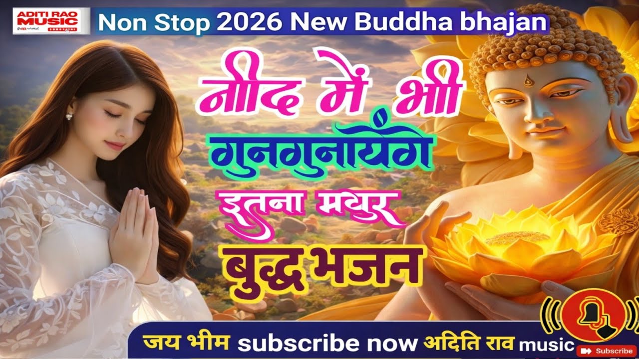 ☸️New Buddha Bhajan2026| नींद में भी गुनगुनायेंगे इतना मधुर बुद्ध भजन|Morning Buddha Bhajan| #Buddha
