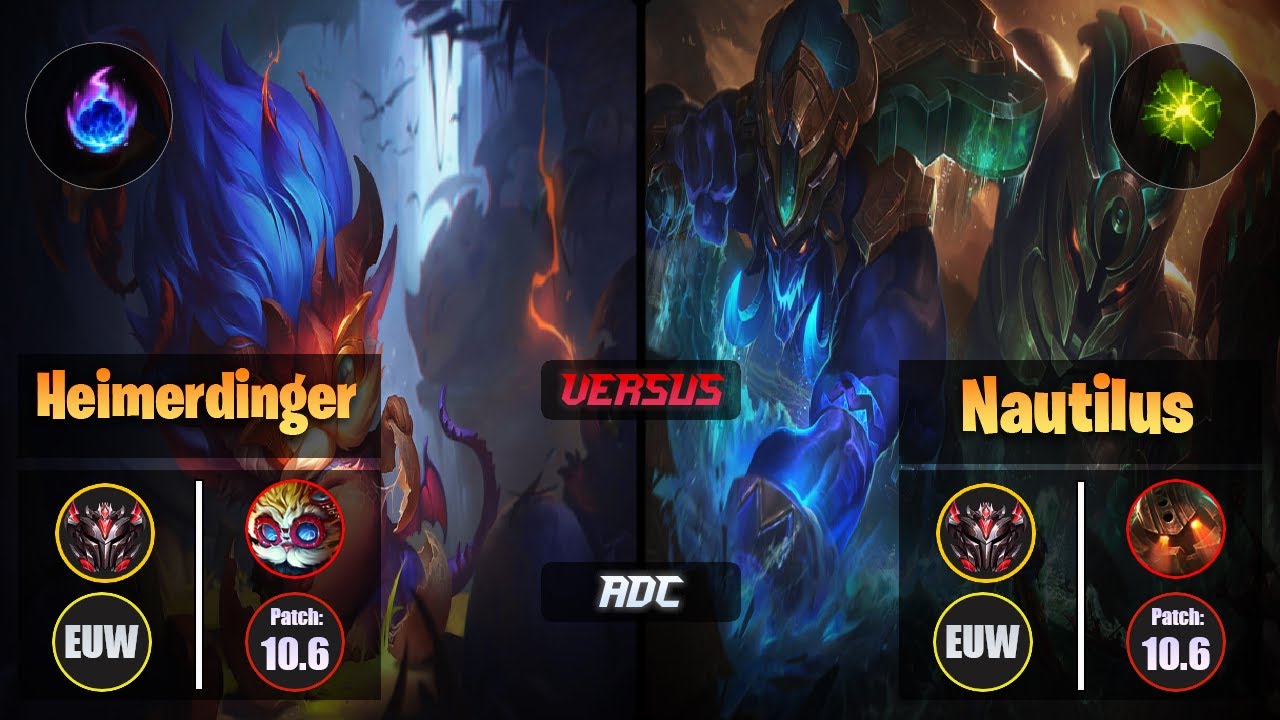 GrandMaster HEIMERDINGER [Arcane Comet] (ADC) VS  NAUTILUS - Grandmaster EUW Patch 10.6