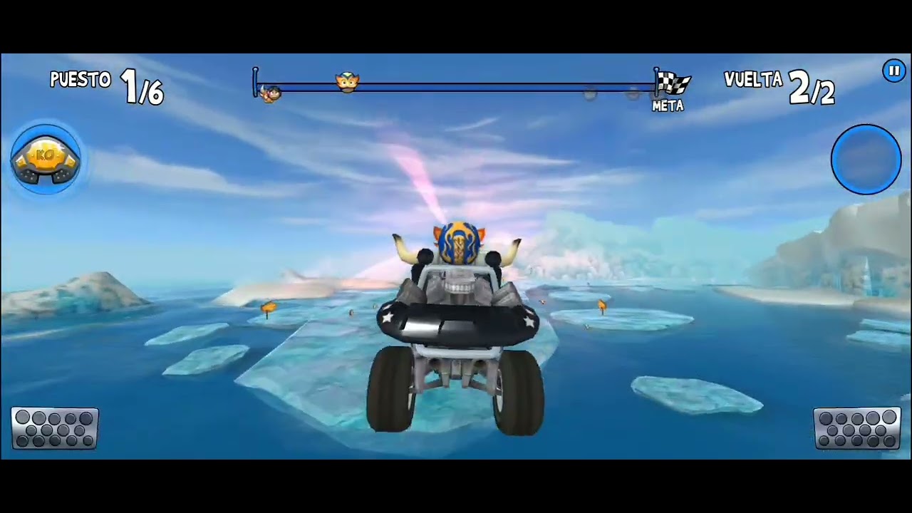 Jugando Beach buggy Racing 