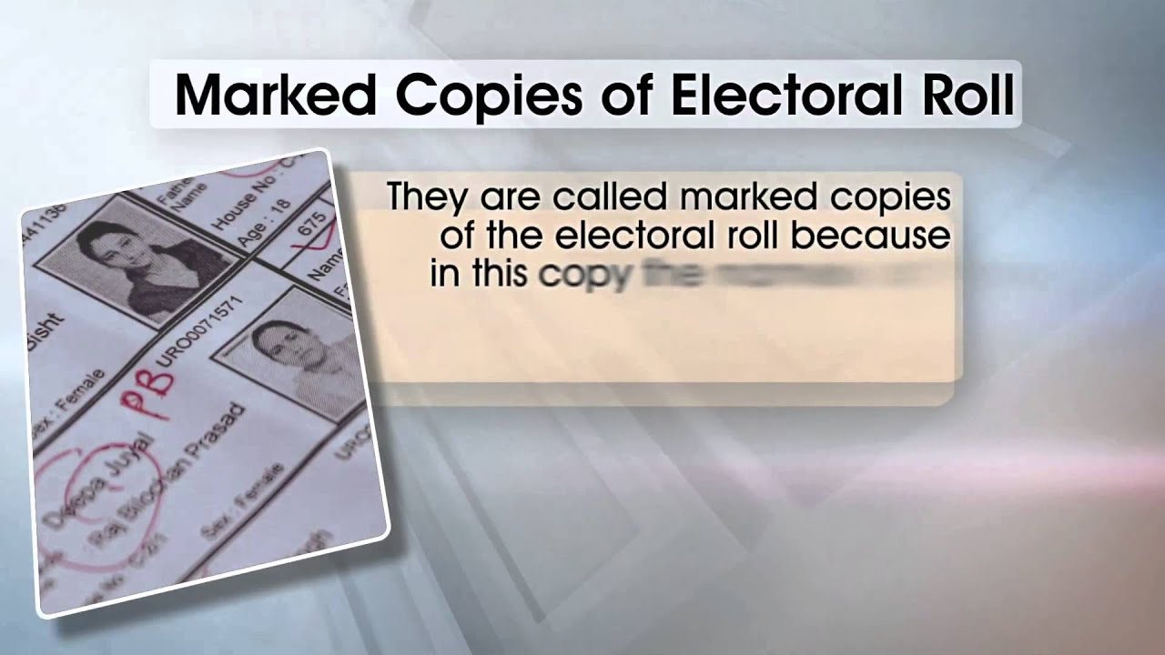 The Electoral RollDispatch of polling parties & Collection of polling Material