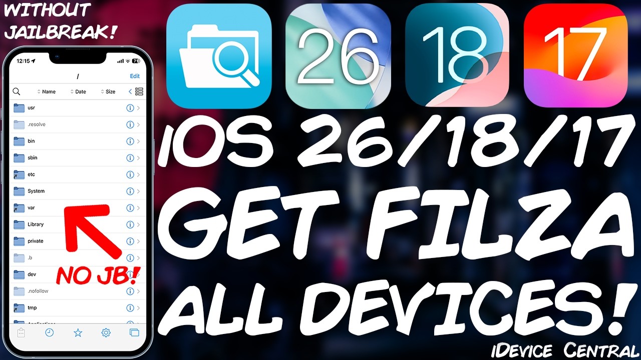 iOS 26 / 18 / 17: How to INSTALL Filza File Manager Without Jailbreak! Filza26Maker Tool RELEASED!