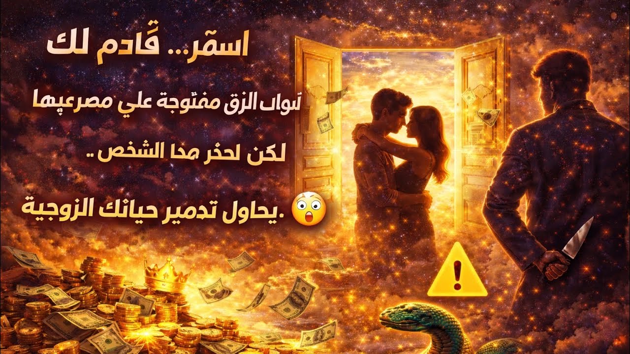 برج الحوت🔥 خير يتدفق إليك وأبواب الرزق مفتوحة 👑 لكن احذر شخصًا قريبًا قد يحاول تخريب حياتك الزوجية