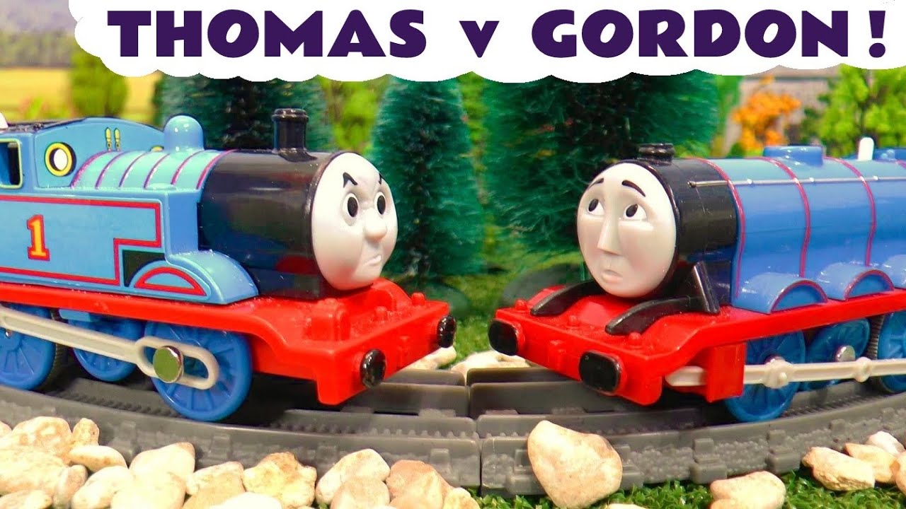 Thomas v Gordon Toy Train Story with Funlings