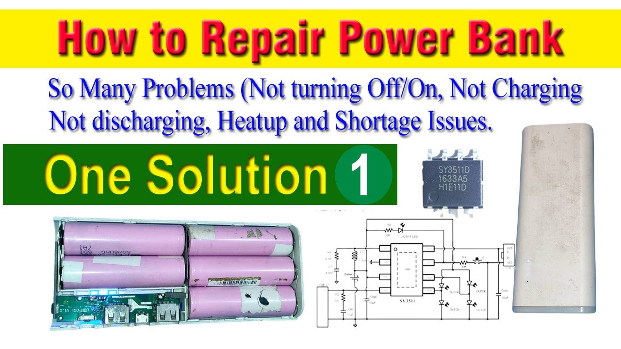 How to Repair Power Bank without using Air Heat Gun by using IC SY3511 SOP 8 by DIY.