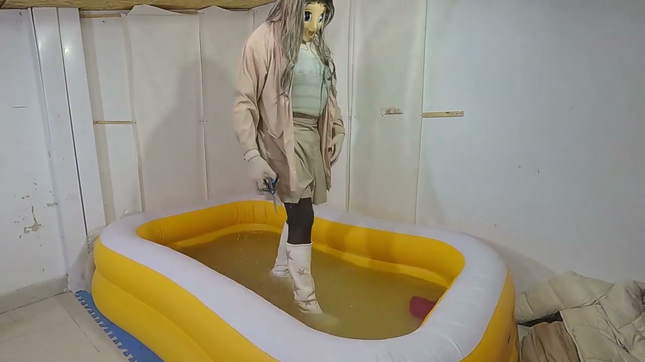 Wet and Ripping Short Skirt and White Boots TRAILER