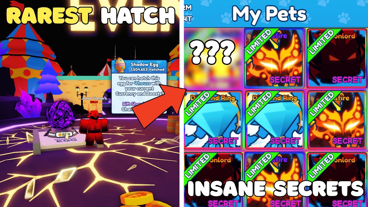 I Hatched The SHADOW EGG For 2 Days With 2X LUCK & Hatched MY RAREST PET in BGSI...