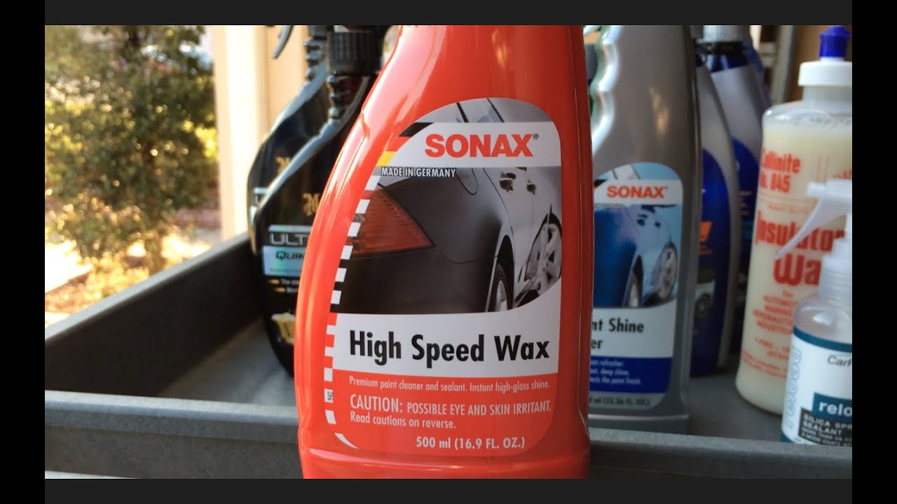 SONAX High Speed Wax - Review & Water Test